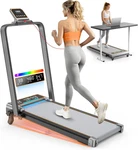 Walking Pad Treadmill With 12% Incline Panel Control+display, Silver. Fixed Price $296.84.
