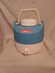 Coleman Top Pour Spout 1 Gallon Cooler Water Jug Thermos Dispenser Made Usa Blue. Fixed Price $34.96.