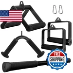 Howffite Cable Machine Attachments Lat Pulldown V Bar Rotating Straight Double. Fixed Price $82.99.