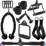 Cable Machine Attachment Set - Lat Pulldown & Tricep Accessories For Workouts. Fixed Price $69.98.