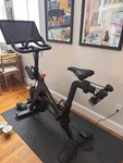 Gently Used Peloton Bike With Cleats + Weights Mat Not Included. Fixed Price $215.00.