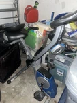Xterra Upright Exercise Bike, Magnetic Resistance, Adjustable Seat, Blue/black. Fixed Price $159.95.