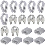 Quweiz 18PCS M6 Wire Rope Accessory Set, 304 Stainless Steel Cable.... Fixed Price $12.92.