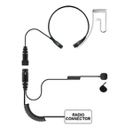 1 - Tactical Throat Microphone W/ Small Finger Ptt Motorola Kenwood Icom Etc. Fixed Price $13.99.