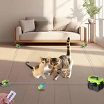 Itshiny Automatic Cat Treadmill Toy W/ Remote, 3 Speeds, Quiet, Feather Chase. Fixed Price $127.48.