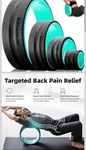 Yoga Wheels Set Durable Comfortable Back Fitness Pilates Exercis. Fixed Price $50.00.