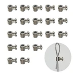 20PCS New Upgrade Wire Rope Cable Clamp/double Hole Stainless STEEL（. Fixed Price $34.77.