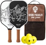 Bison Paddles: Carbon Fiber Pickleball Set Of 2 - National Parks Editi.... Fixed Price $150.12.