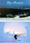 2 4X6 Postcards Mt, Whitefish Big Mountain Lodge & Skier Skiing Snow Ghosts. Fixed Price $8.97.