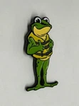 Frog Thumbs Up For Safety Yellow Life Vest First Lapel Pin (P100). Fixed Price $14.99.