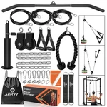 Sertt Home Gym Pulley System - Tricep Workout, Lat Pulldown, Biceps Curl, Tri.... Fixed Price $80.01.