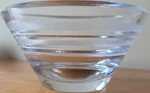 Kate Spade New York Clear Glass Round Bowl With Library Rings Pattern. Fixed Price $45.00.