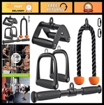 Seleware Triceps Lat Pulldown Cable Attachment With Rubber Grip Handles. Fixed Price $75.99.