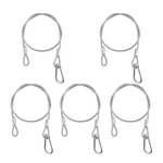 Lsqurel 5 Pack Stage Light Safety Cable Stainless Steel 1/8IN * 40IN, Silver. Fixed Price $22.69.