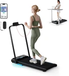 2 1 Folding Treadmill With Remote, 340 Lbs Capacity, Portable For Home & Offi. Fixed Price $333.99.