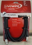 New Livewire Essential Microphone Cable 15 Ft. Black. Copper Shield. 3-PIN Xlr. Fixed Price $35.98.
