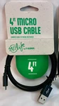 New 24/7 Life 4FT Micro Usb Cable Fast Charging & Data Sync Braided Black. Fixed Price $11.99.