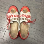 Icon Andy Warhol Campbell Soup Shoes, Women Size 5.5, 3.5. Fixed Price $60.00.