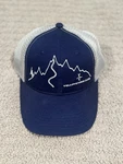 Yellowstone Club Blue Snapback Hat With Mountain Skier Big Sky Montana. Fixed Price $55.00.