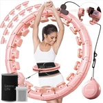U1 Weighted Hula Hoop 30 Knots 19"-61" For Adults With Waist Trimmer Belt & D.... Fixed Price $64.61.