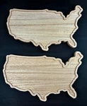 New 2 Horizon United States Shaped Wood Trays Server Art Craft Project Mosaic. Fixed Price $13.75.