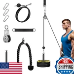 Faspup Home Gym Cable Pulley System Lat Pulldown Tricep Rope Weight Loading 300L. Fixed Price $62.71.
