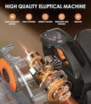 Yolid ET0001 Under Desk Elliptical Machine, 5 Adjustable Speed, Remote Control. Fixed Price $63.70.