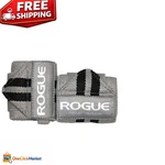 Versatile 12" Gray Wrist Wraps By Rogue Fitness - Ideal For Training & Recovery. Fixed Price $59.99.