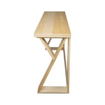 Aztecs Folding Console To Dining Convertible Table With Solid American Basswood. Fixed Price $181.41.