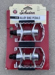 New Schwinn Universal Alloy Cage Bicycle Bike Pedals Set 9/16. Fixed Price $29.00.